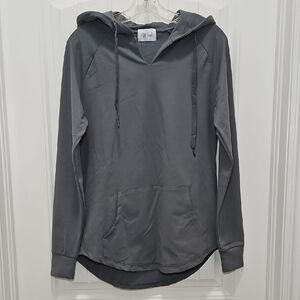 Werk Gray V-Neck Hoodie